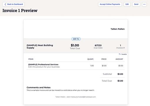 Custom Invoices