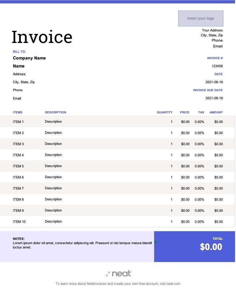 Invoice Template