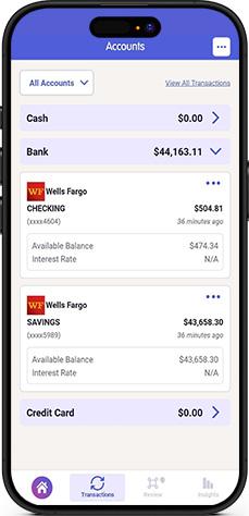 Transactions in Mobile App