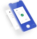 A smartphone Scanning a receipt